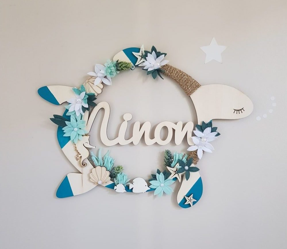 couronne murale tortue de mer