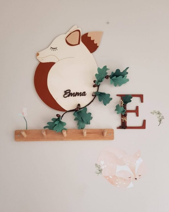 décoration murale renard