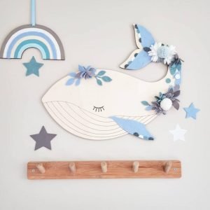 décoration murale baleine