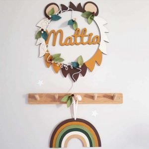 couronne murale lion