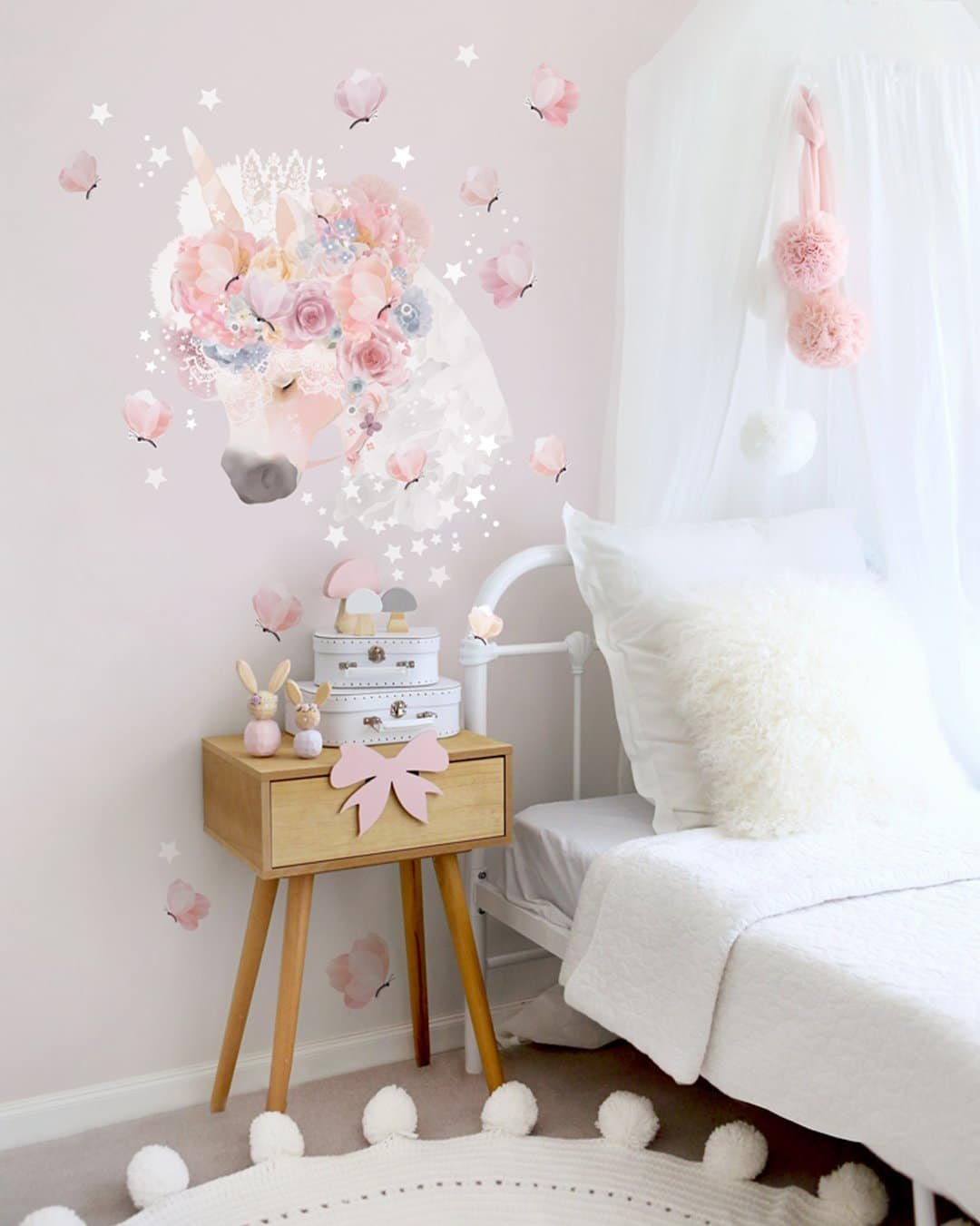 sticker mural licorne