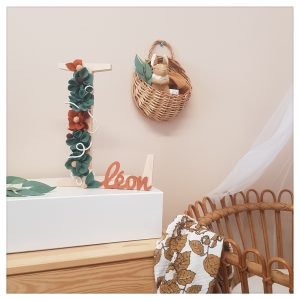 lettre en bois massif