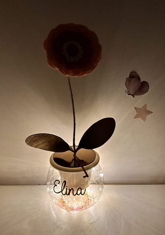veilleuse musicale fleur