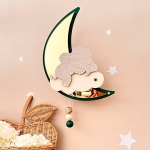 boite à musique lune éléphant