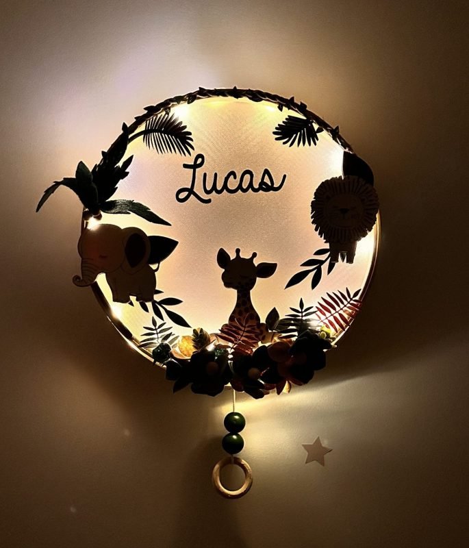 boite à musique jungle chambre bébé